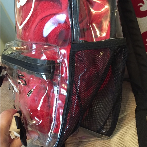 name brand clear backpack